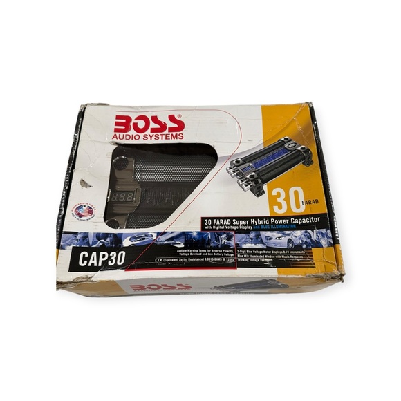 new Boss Audio ♫ CAP30 30 Farad Digital Capacitor ♫ Blue Illumination ♫ in Box - Picture 11 of 14